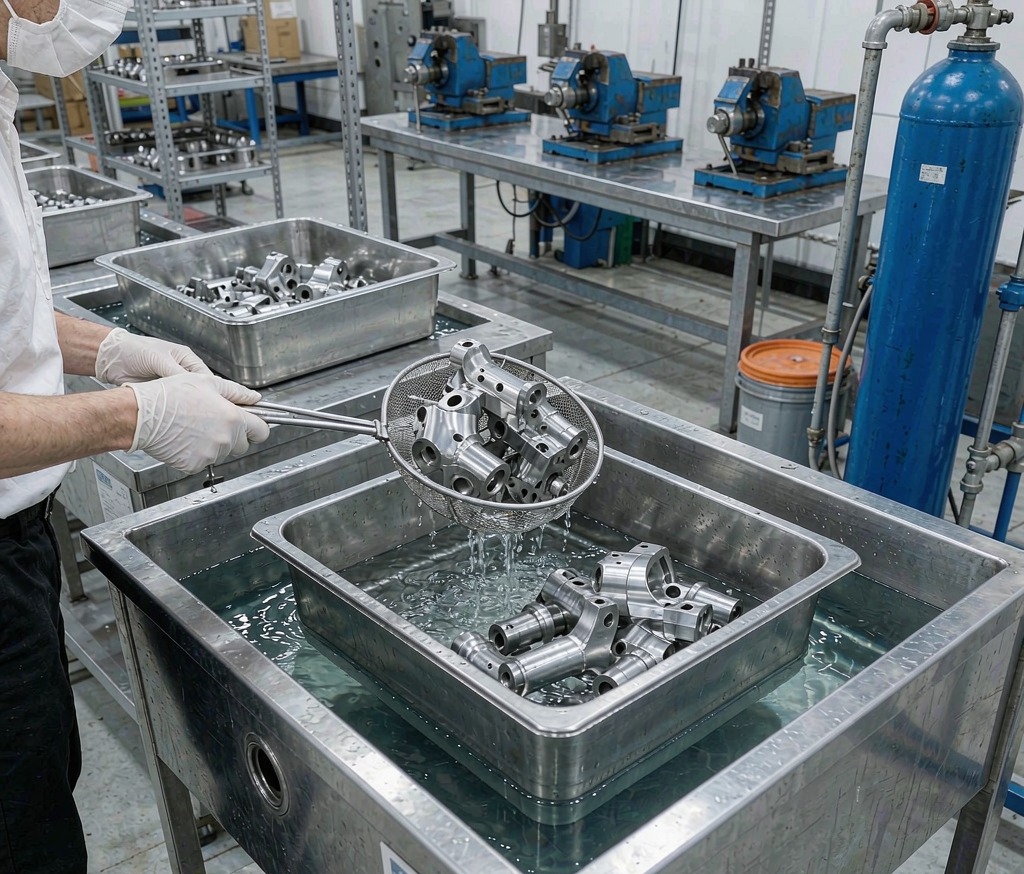 Metal Parts Cleaning and Degreasing Before Finishing - Huaxiao precision manufacturing